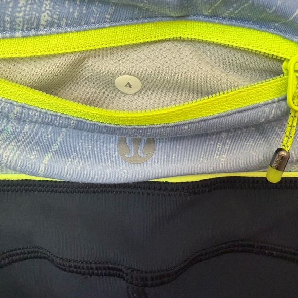 Lululemon Speed Tights Navy pattern with Ruched leggings - Picture 5 of 7